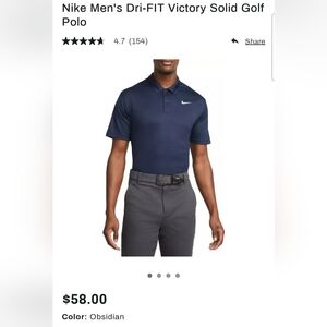Brand New Nike Dri-FIT VictoryMen's Golf Polo Retails $58+